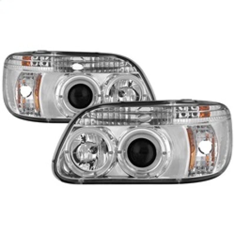 Spyder Auto 5010148 LED Halo Projector Headlights - Chrome/Clear - High Performance Lighting for Night Driving & Off-Road Adventures