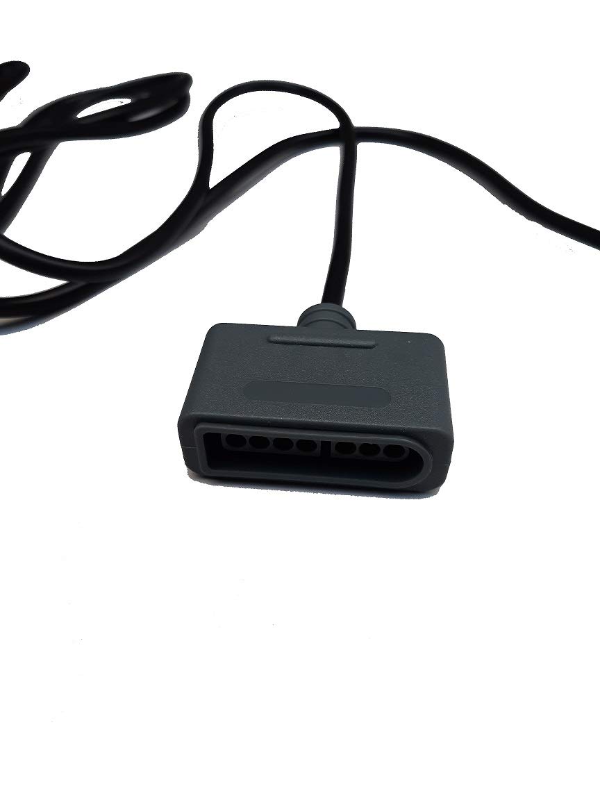 3M Super Nintendo SNES Controller Extension Cable - Compatible with SNES, Super Famicom & Supernes Game Console - Perfect for Gaming Setup & Multiplayer Sessions