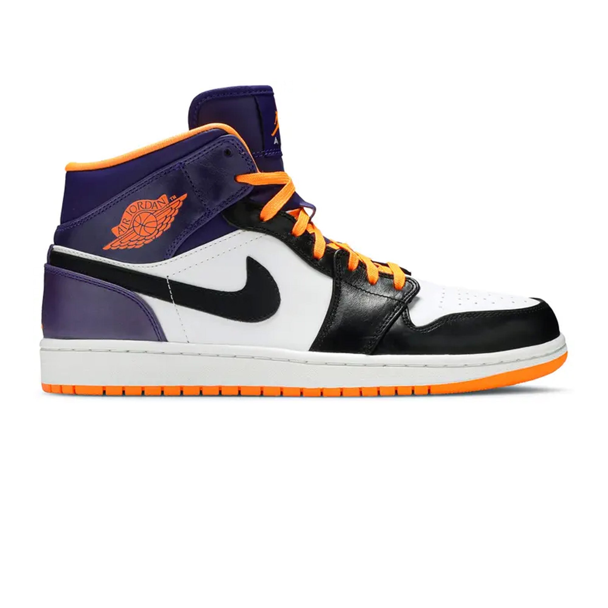 Air Jordan 1 Mid 'Phoenix Suns' Basketball Shoes (2013) - Men's Retro Sneakers for Streetwear & Court Performance