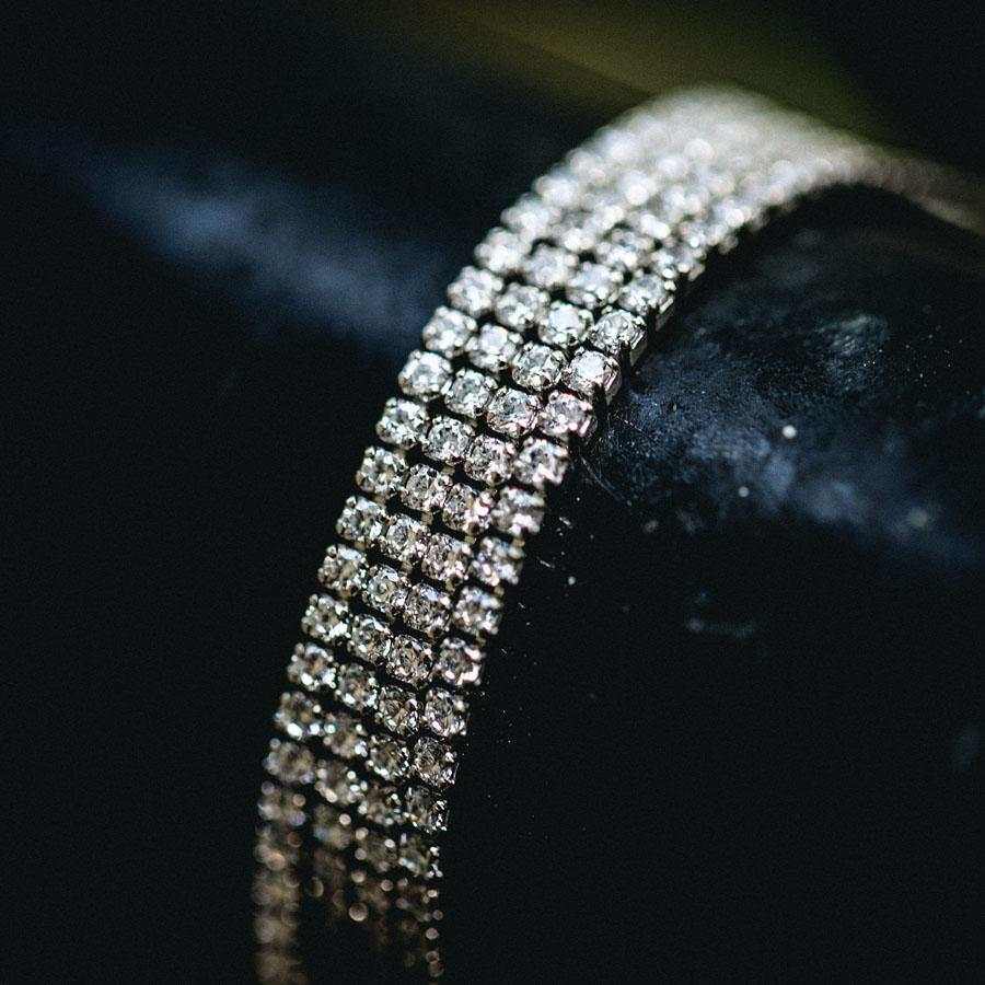 24K White Gold 3mm Micro Tennis Necklace for Women - Elegant Layered Necklace for Daily Wear, Parties & Special Occasions