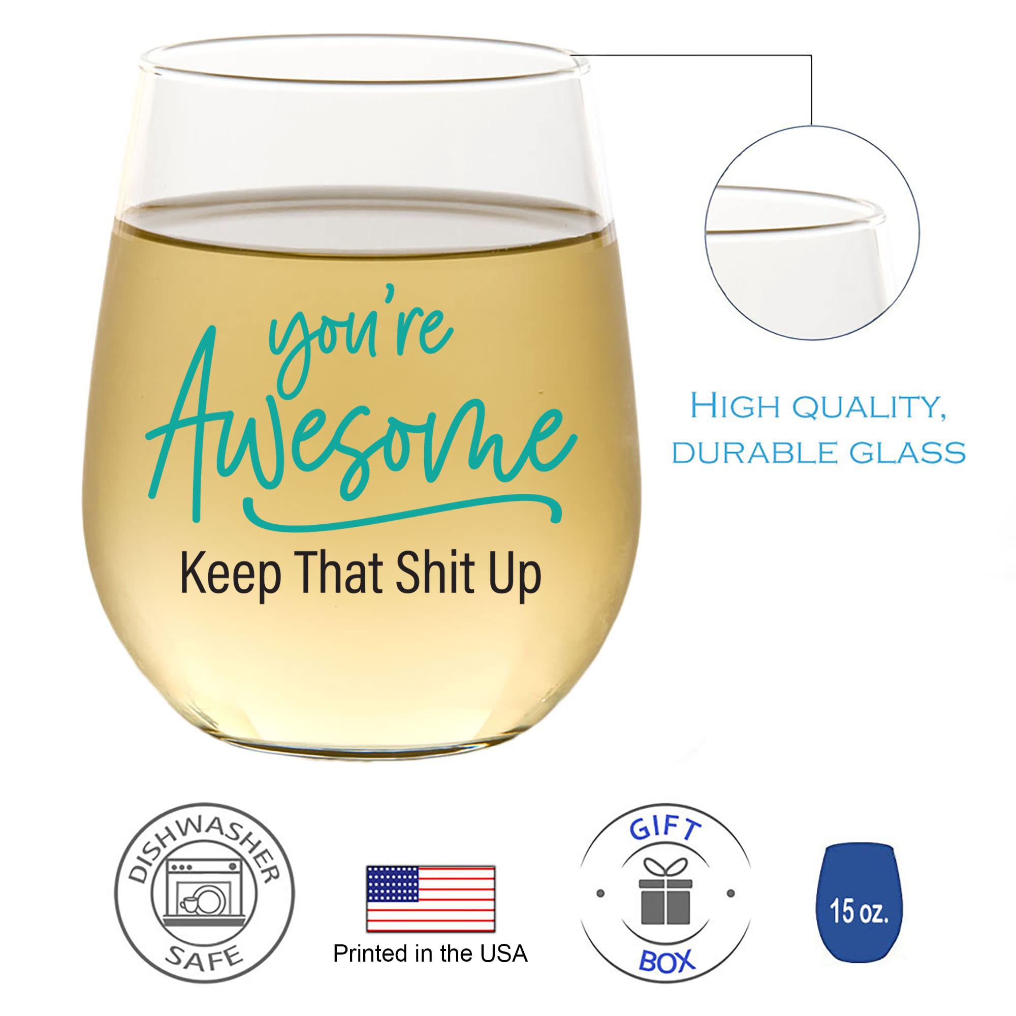 Funny Wine Glass for Women - 