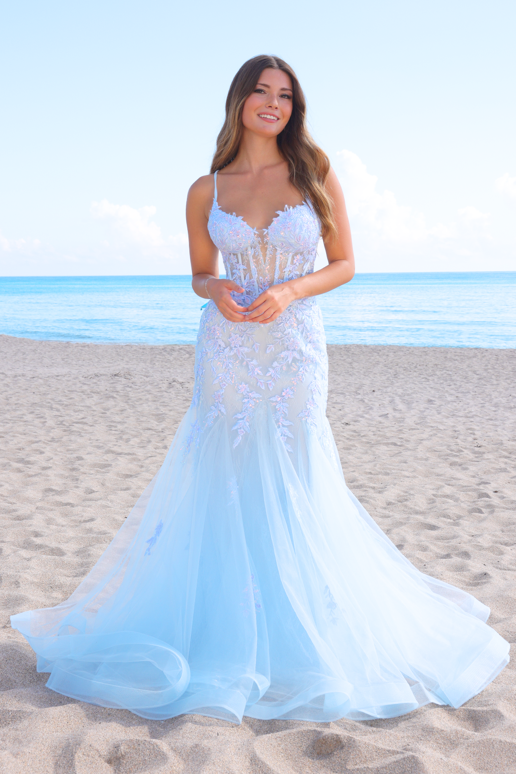 Hera Gown Baby Blue - Elegant Formal Dress for Women | Perfect for Weddings, Prom & Evening Parties