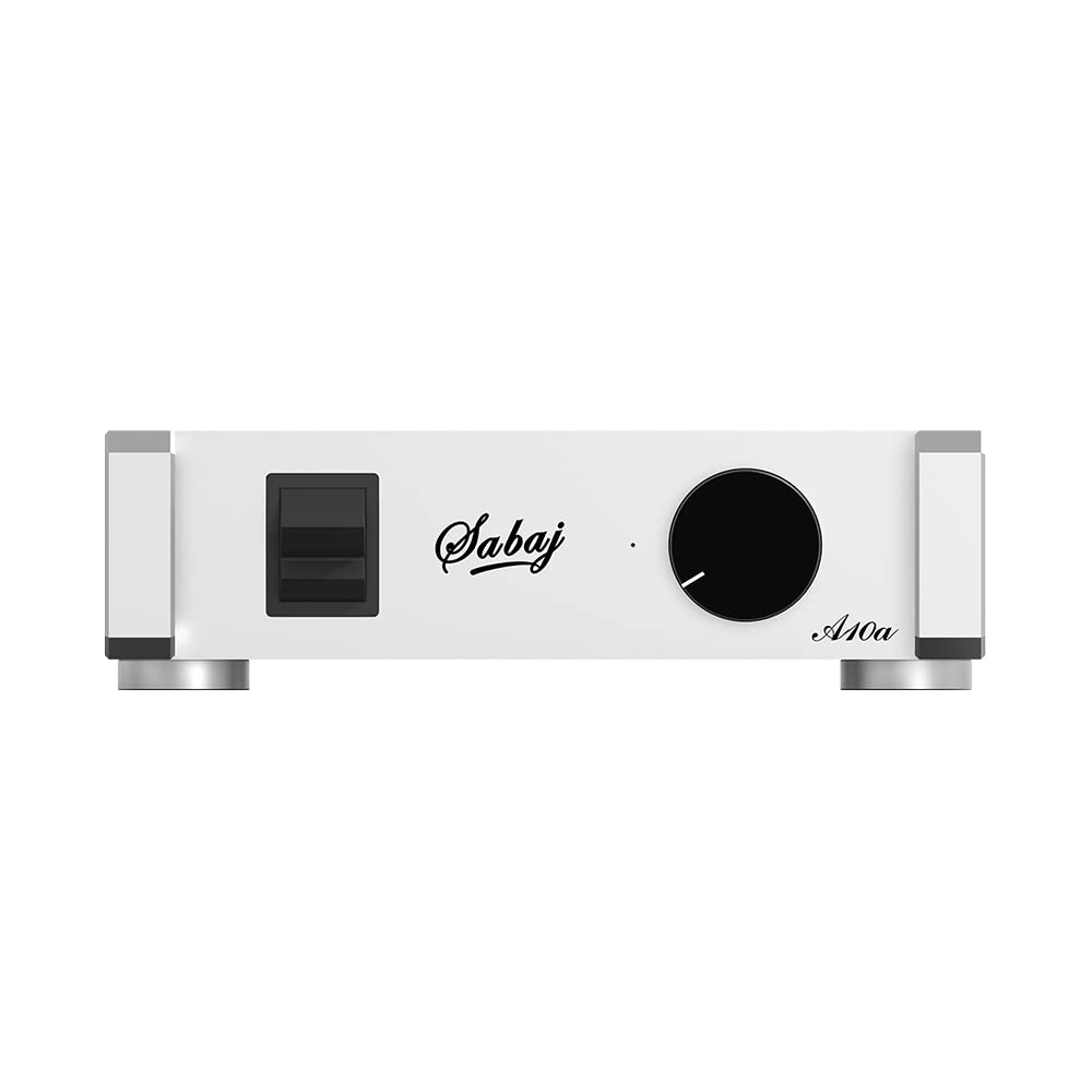 Sabaj A10a 2022 Version Class D Power Amplifier - 225W MA5332M Chip, Bluetooth 5.0, XLR & RCA Inputs, 110W x 2 RMS (4Ω), Ultra-Low 0.005% THD+N - Perfect for Home Theater, Studio Monitoring & Hi-Fi Audio Systems