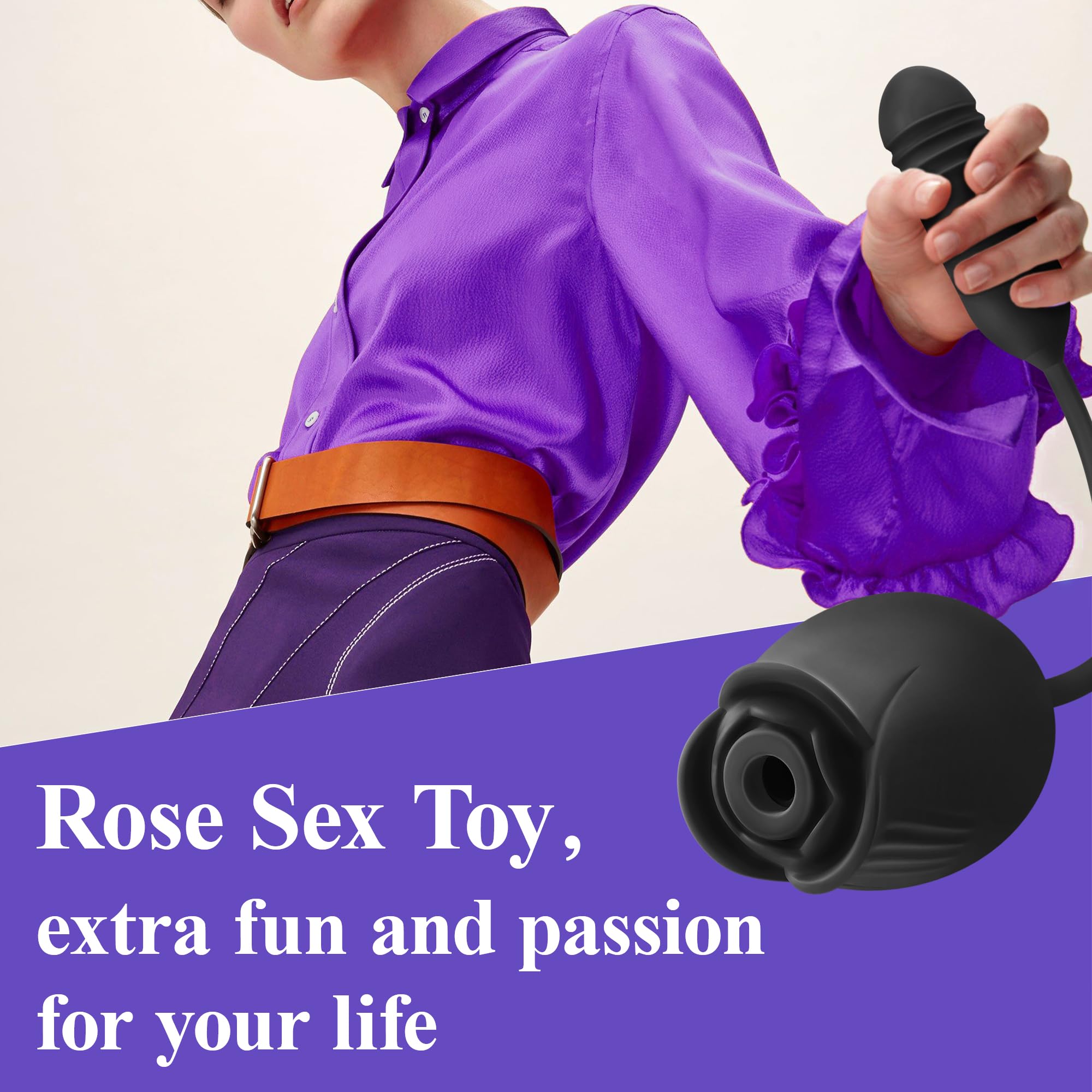 EORONE 18-Speed Sucking Thrusting Dildo Vibrator - G Spot & Clitoral Stimulator for Women, Couples Adult Sex Toys with Nipple Vibrator | Perfect for Solo Play, Partner Intimacy & Spicing Up Your Bedroom Games