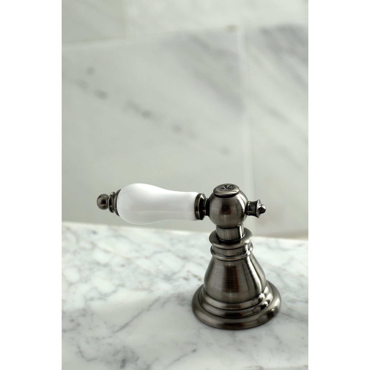 American Patriot FSC1974APL Black Stainless Steel 3-Hole Widespread Bathroom Sink Faucet with Brass Pop-Up Drain - Perfect for Modern Bathroom Renovations & Home Upgrades