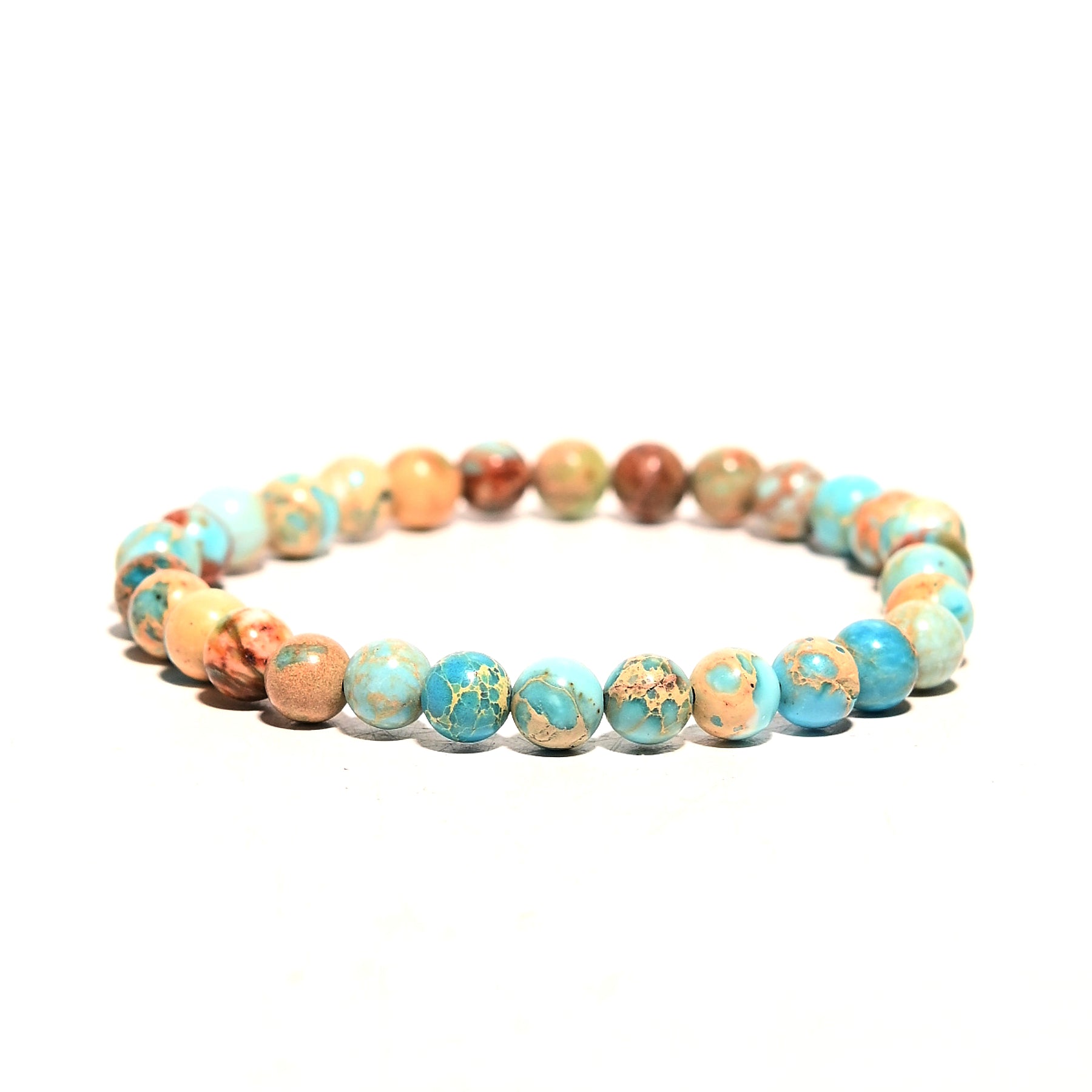 Imperial Jasper Bracelet for Women - Natural Stone Beaded Healing Jewelry for Stress Relief & Positive Energy | Spiritual Gift, Meditation, Yoga Accessory