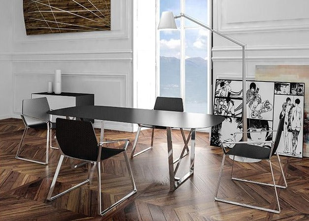 Hexa Carbon Fiber Armchair by Mast Elements - Modern Lightweight Dining Chair for Home & Office - Perfect for Living Room, Dining Room, and Workspace