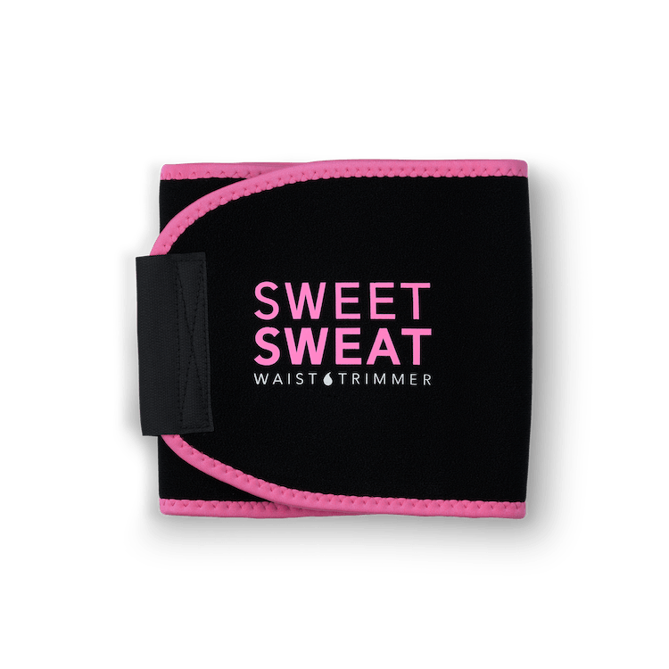 Sweet Sweat® Waist Trimmer Belt for Women & Men - Pink/Black - Workout & Postpartum Support - Ideal for Gym, Running & Weight Loss