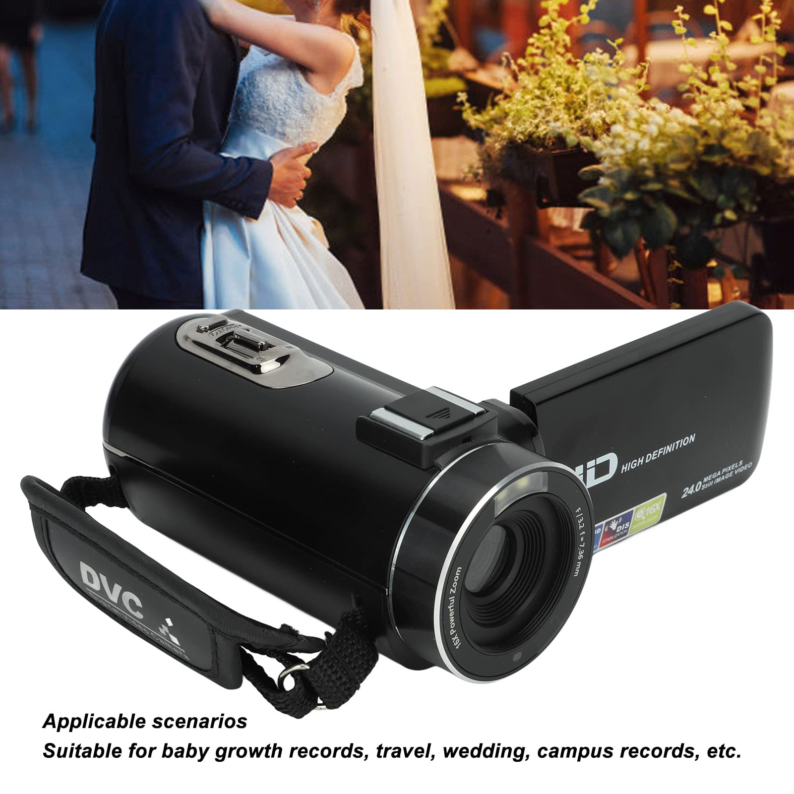 Full HD 1080P 24MP Video Camera Camcorder with 18X Zoom & 3.0