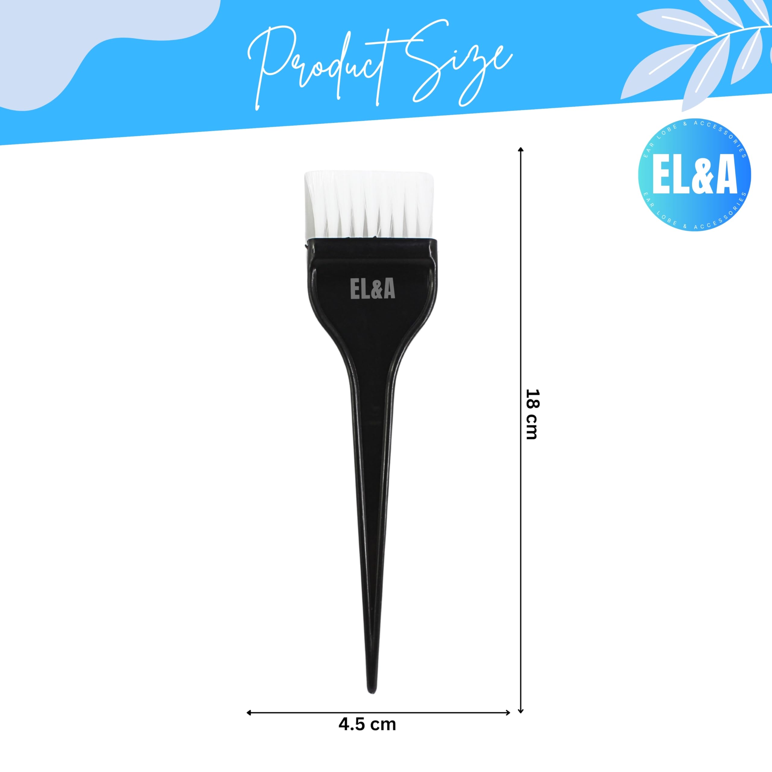 Professional Wooden & Plastic Handle Brush Set for Hair Dye, Beard Coloring & Facial Masks - Durable Salon-Grade Makeup & Beauty Tools for Home & Professional Use