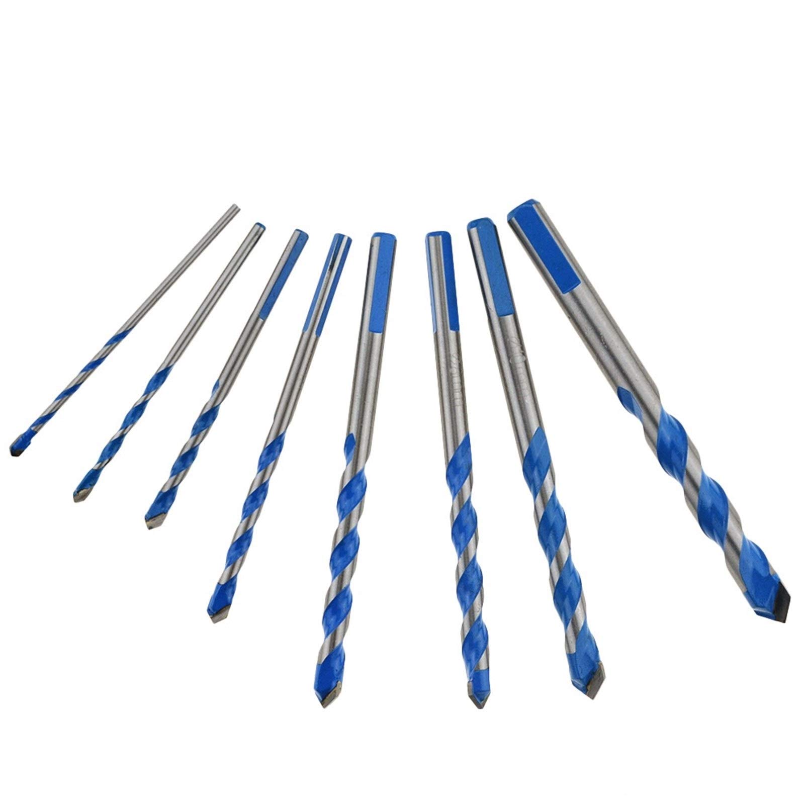 7PCS Carbide Tip Tile Drill Bit Set (3-12MM) for Ceramic, Glass & Wall - Perfect for DIY Home Renovation & Professional Tiling Projects