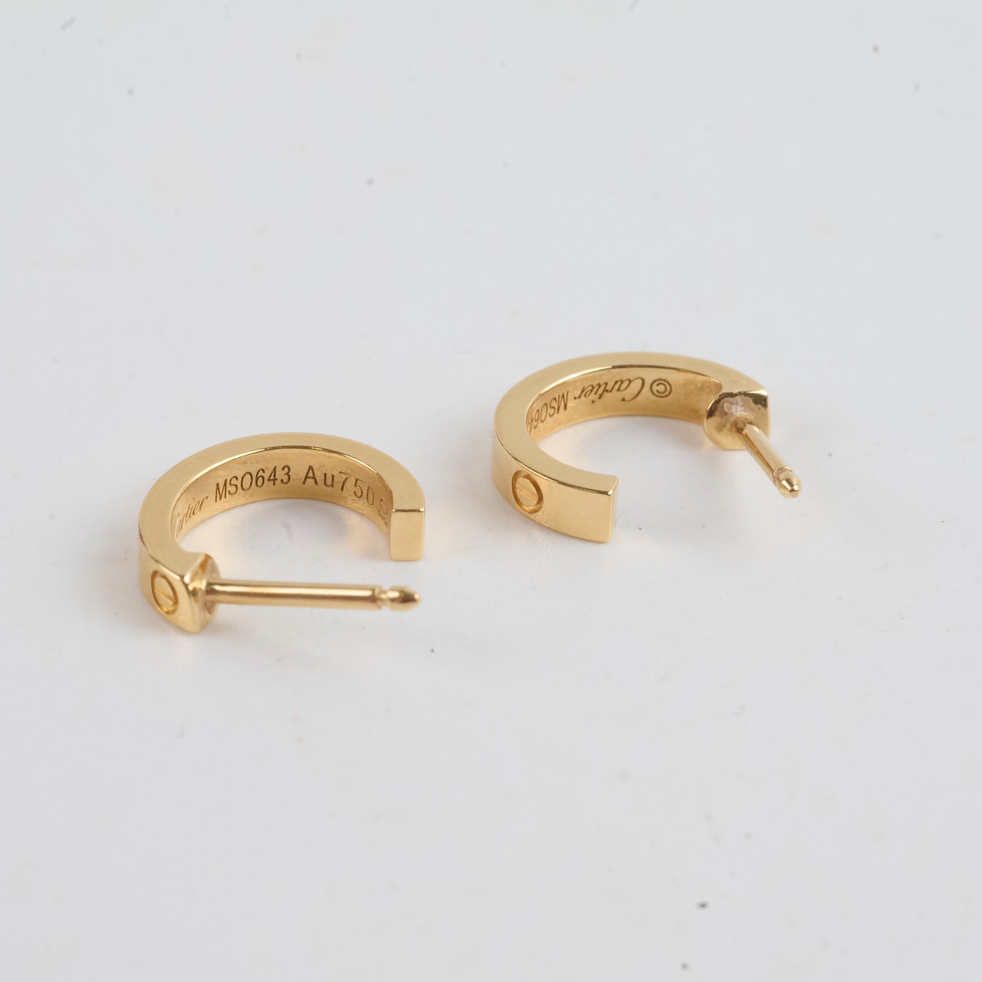 Cartier Love Hoop Earrings Small Model 18K Yellow Gold - Luxury Jewelry for Women, Perfect for Weddings, Anniversaries & Special Occasions
