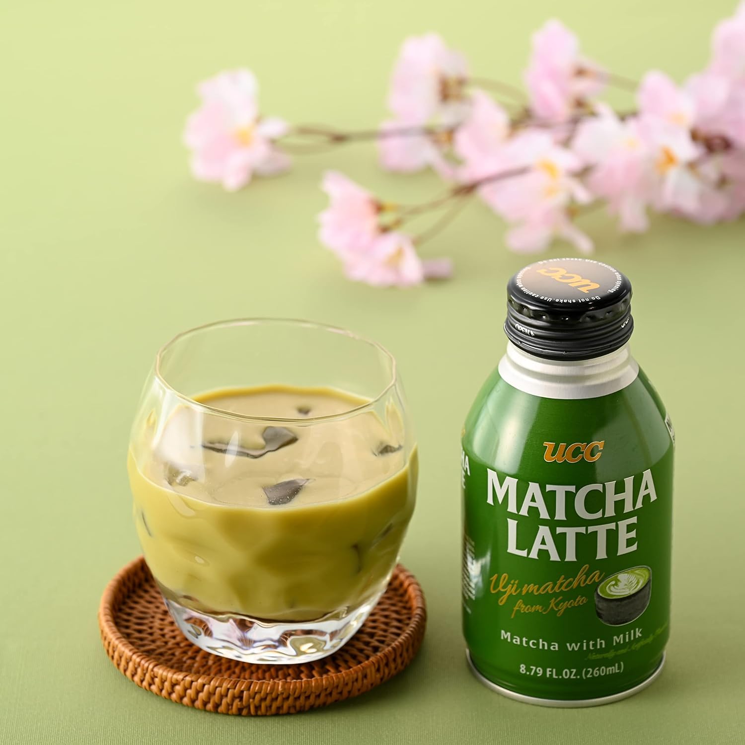 UCC Caffe Latte & Matcha Latte Variety Pack - 8.79 Fl Oz (Pack of 6) | Ready to Drink Coffee & Tea | Imported from Japan | Perfect for Office, Travel & Quick Breakfast