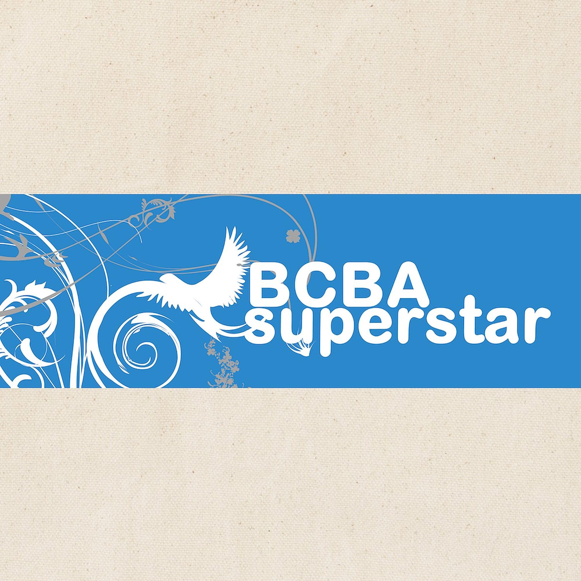 BCBA Superstar Tote Bag - Natural Canvas Reusable Shopping Bag for Therapists, Teachers & ABA Professionals - Perfect for Work, Conferences & Daily Errands