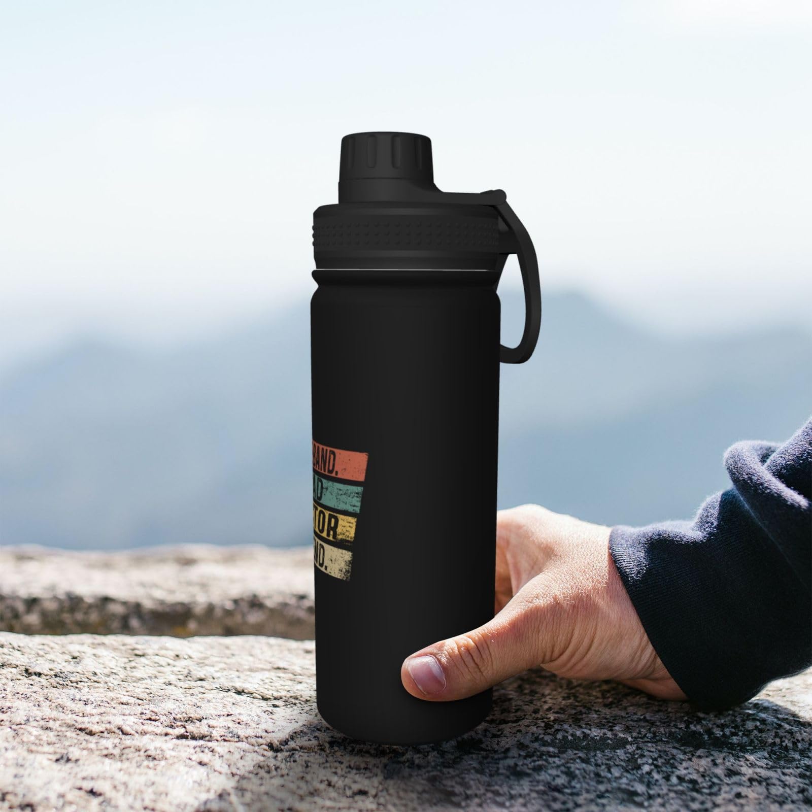 ZKLCRYTR 18OZ Insulated Water Bottle - Stainless Steel, Spout Lid for Sports & Outdoor