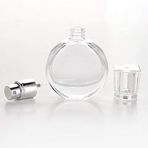 Premium 25ml Empty Clear Glass Perfume Bottles with Metal Pump - Refillable Travel Spray Bottles for DIY Perfume, Essential Oils, Rose Water | Perfect for Home Fragrance, Gift Packaging & On-the-Go Use