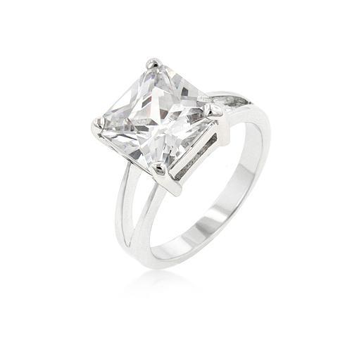 Elegant Cubic Zirconia Gypsy Ring for Women - Vintage Style Silver Jewelry | Perfect for Weddings, Parties & Everyday Wear