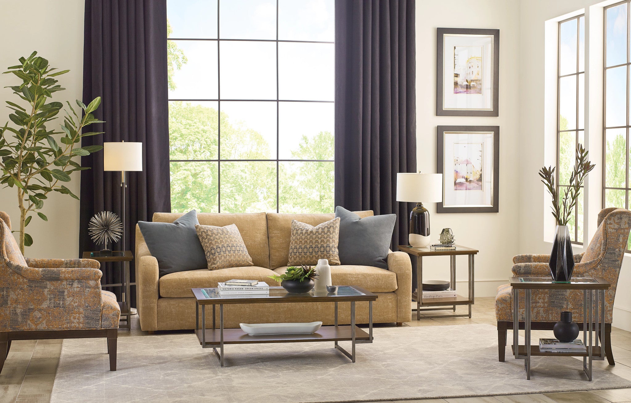 Modern Rectangular Glass Coffee Table - Stylish & Durable for Living Room, Office, or Lounge Decor
