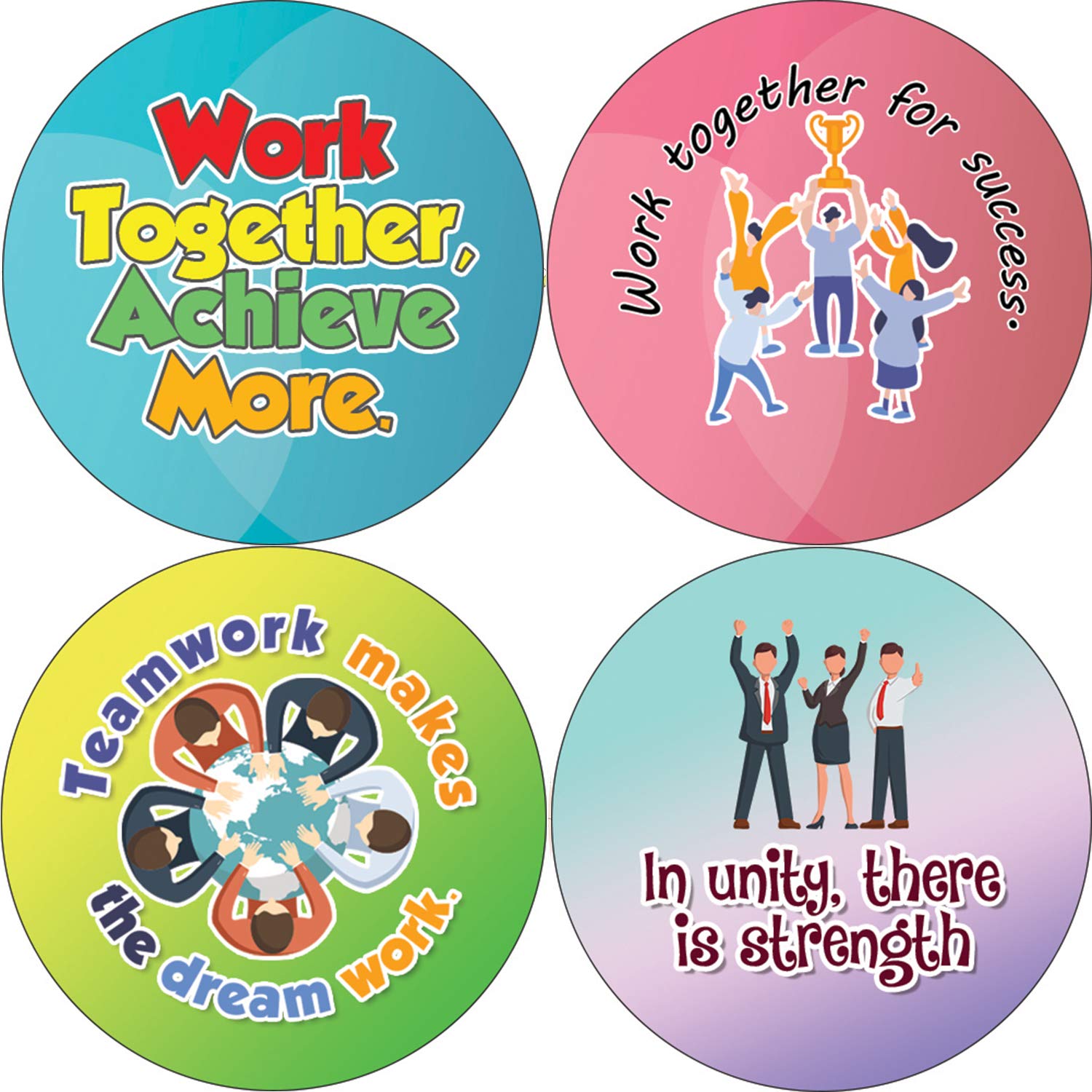 Creanoso 'We’re All in This Together' Motivational Stickers (20-Sheet Pack) - Fun Classroom Reward Stickers for Kids - Perfect Stocking Stuffers & Party Favors for Boys and Girls - Great for School, Home, and Party Incentives