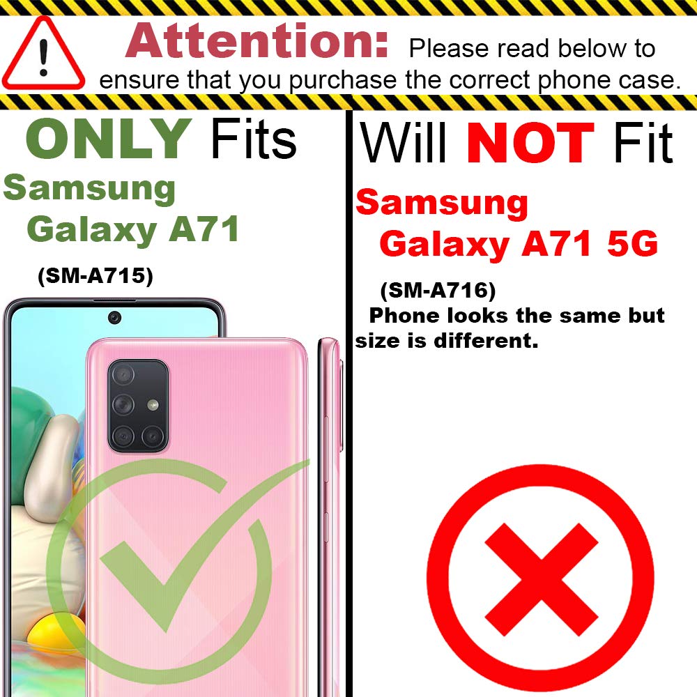 Sparkle Rhinestone Dual Layer Shockproof Case for Samsung Galaxy A71 - Bling Hybrid Protective Cover with Teal Chevron Design | Perfect for Parties, Night Out & Fashion Accessories