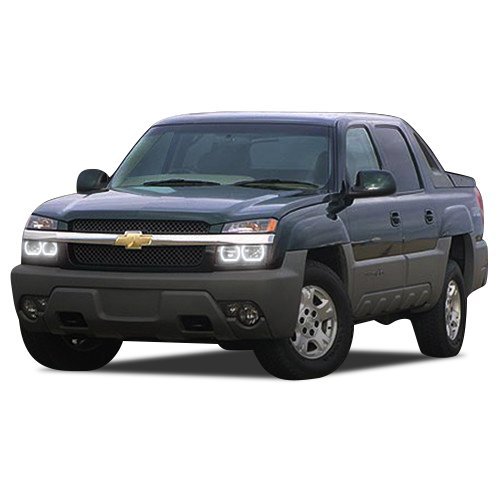 Flashtech LED RGB Multi-Color Halo Ring Headlight Kit with Bluetooth RF Remote & App Control - Compatible with 2003-2006 Chevrolet Avalanche | Custom Car Lighting for Night Driving & Car Shows