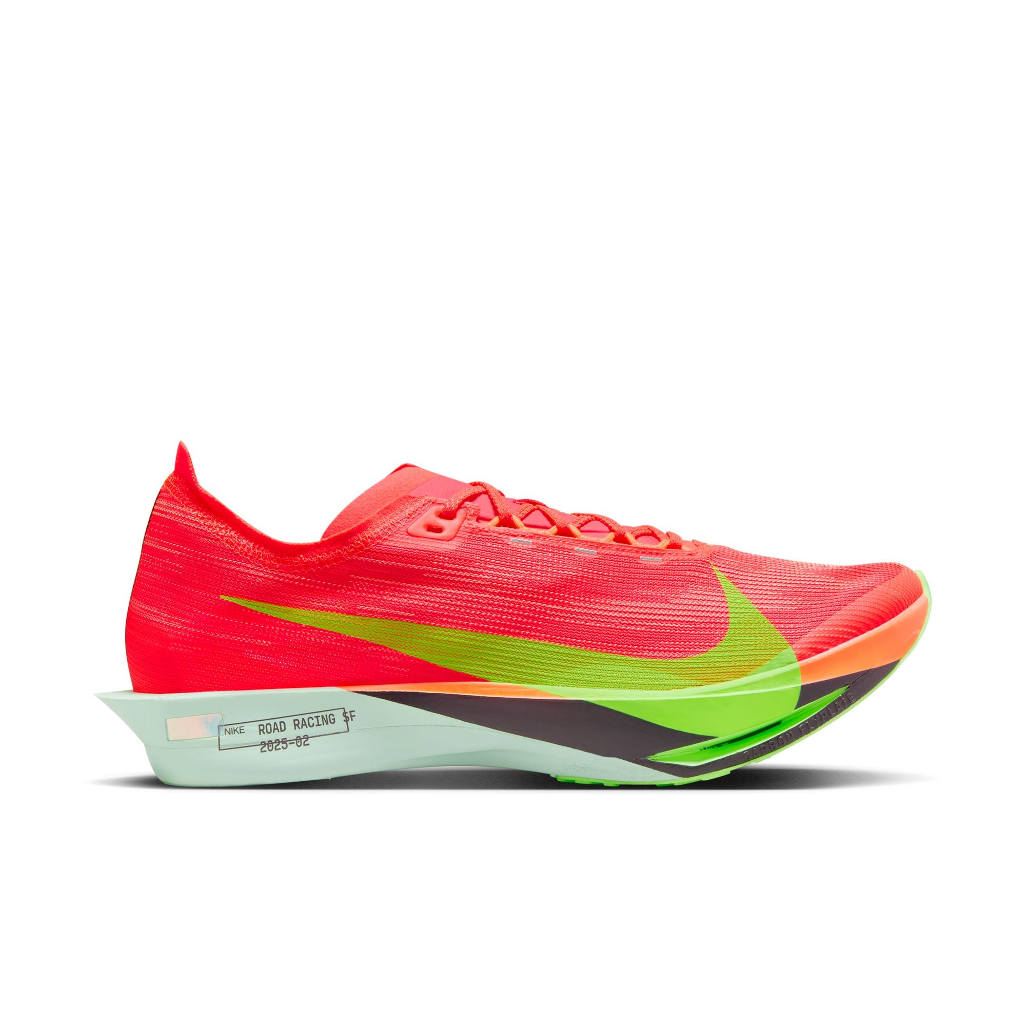 Nike Unisex Streakfly 2 Running Shoes - Size 600, Bright Crimson/Lime Blast Hyper Orange - Lightweight & Breathable for Marathon Training & Road Racing