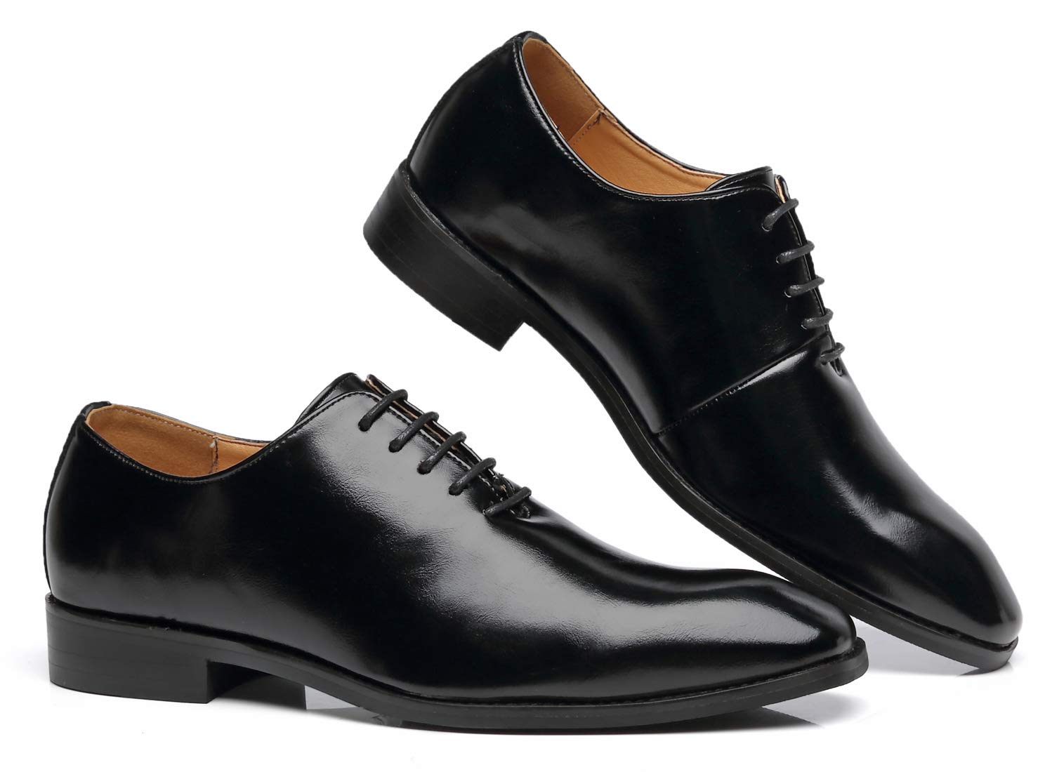 Premium Men's Wholecut Oxford Dress Shoes - Genuine Leather Formal Lace-Up Shoes for Business & Weddings - Classic Office & Special Occasion Footwear
