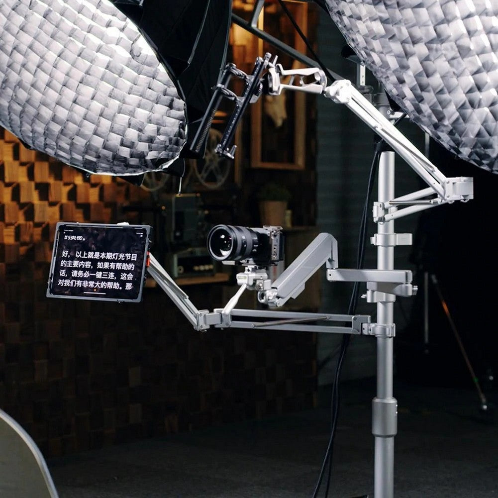 FALCAM Geartree Adjustable Floor to Ceiling Stand (2.1-2.6m) with 1m Extension Rod - Heavy Duty Photography Light Stand for Studio, YouTube Videos & Home Photography