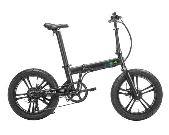 Qualisports Beluga Folding Electric Bike - Lightweight & Portable Commuter E-Bike for Adults - Perfect for Urban Travel, Campus, and Outdoor Adventures