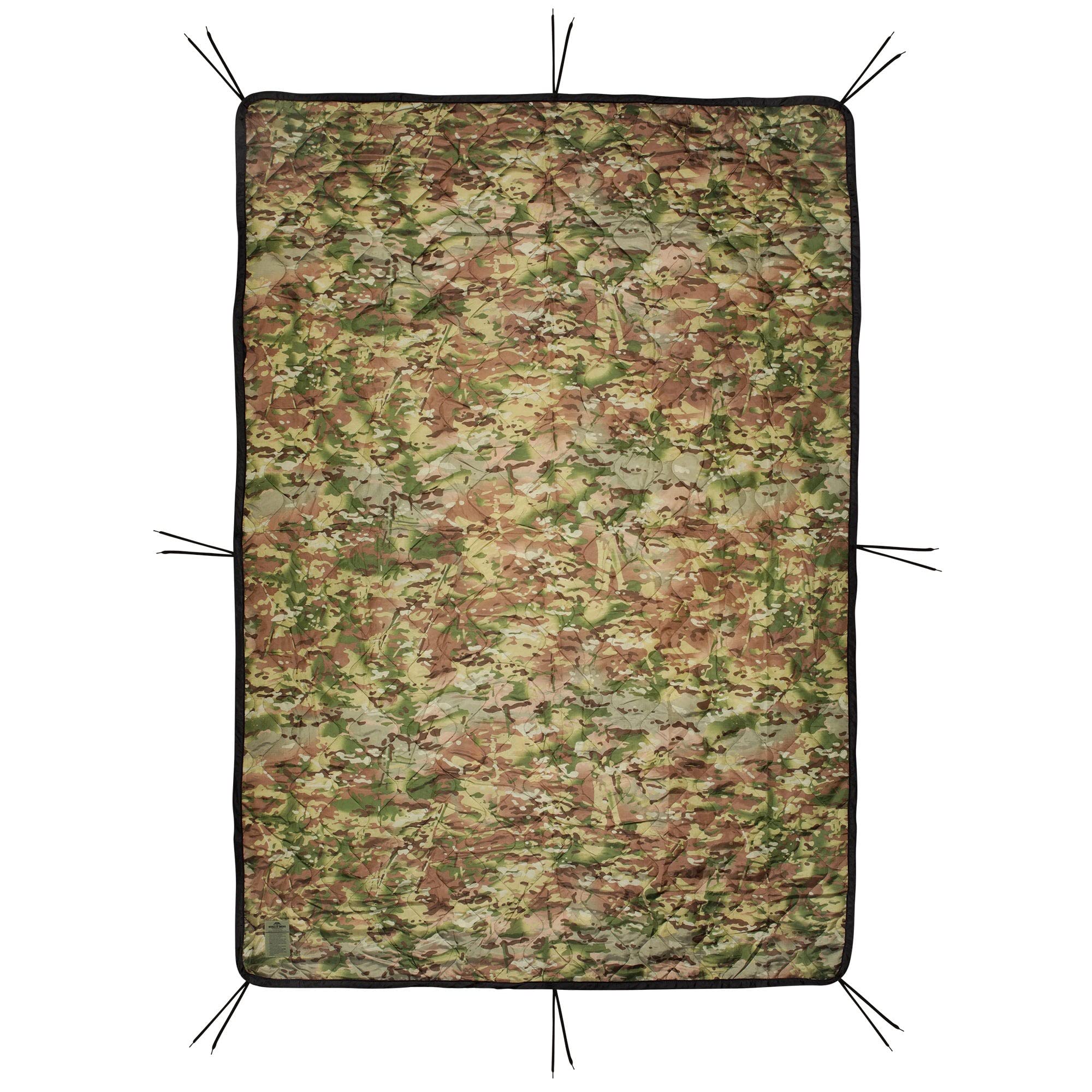 MEDALS OF AMERICA EST. 1976 Afghanistan OCP Reversible Woobie Poncho Liner - Military Grade Outdoor Blanket for Camping, Hiking & Survival
