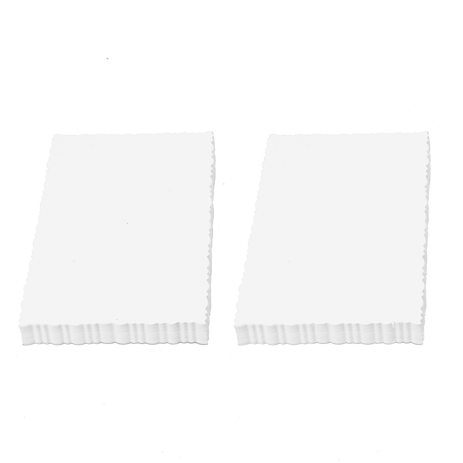 HEEPDD 100-Pack White Cardstock Paper - 15x10CM Premium Durable Chipboard with Elegant Laciness Design - Blank Postcards for DIY Greeting Cards, Invitations, Scrapbooking & Craft Projects