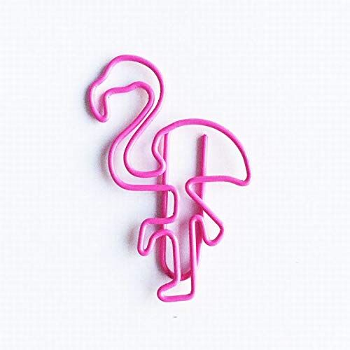 2000PCS Cute Rose Gold Paper Clips - Flamingo Shaped Office Supplies for School, Office & Home - Perfect for Organizing Documents, Notebooks, Bookmarks & Craft Projects
