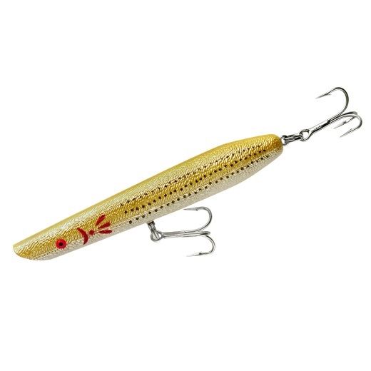 Cotton Cordell Pencil Popper Fishing Lure - Topwater Saltwater Bass Lure for Surf Casting and Freshwater Fishing - Perfect for Saltwater, Inshore, and Pier Fishing Adventures