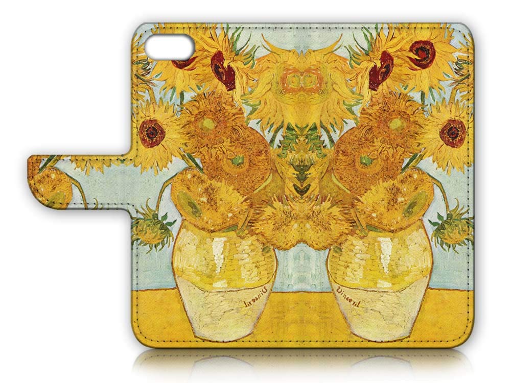 Sunflower Flip Wallet Phone Case for iPhone 8/7/SE 2 (2020) - Slim Protective Cover with Card Slots | Perfect for Everyday Use, Travel & Business Meetings