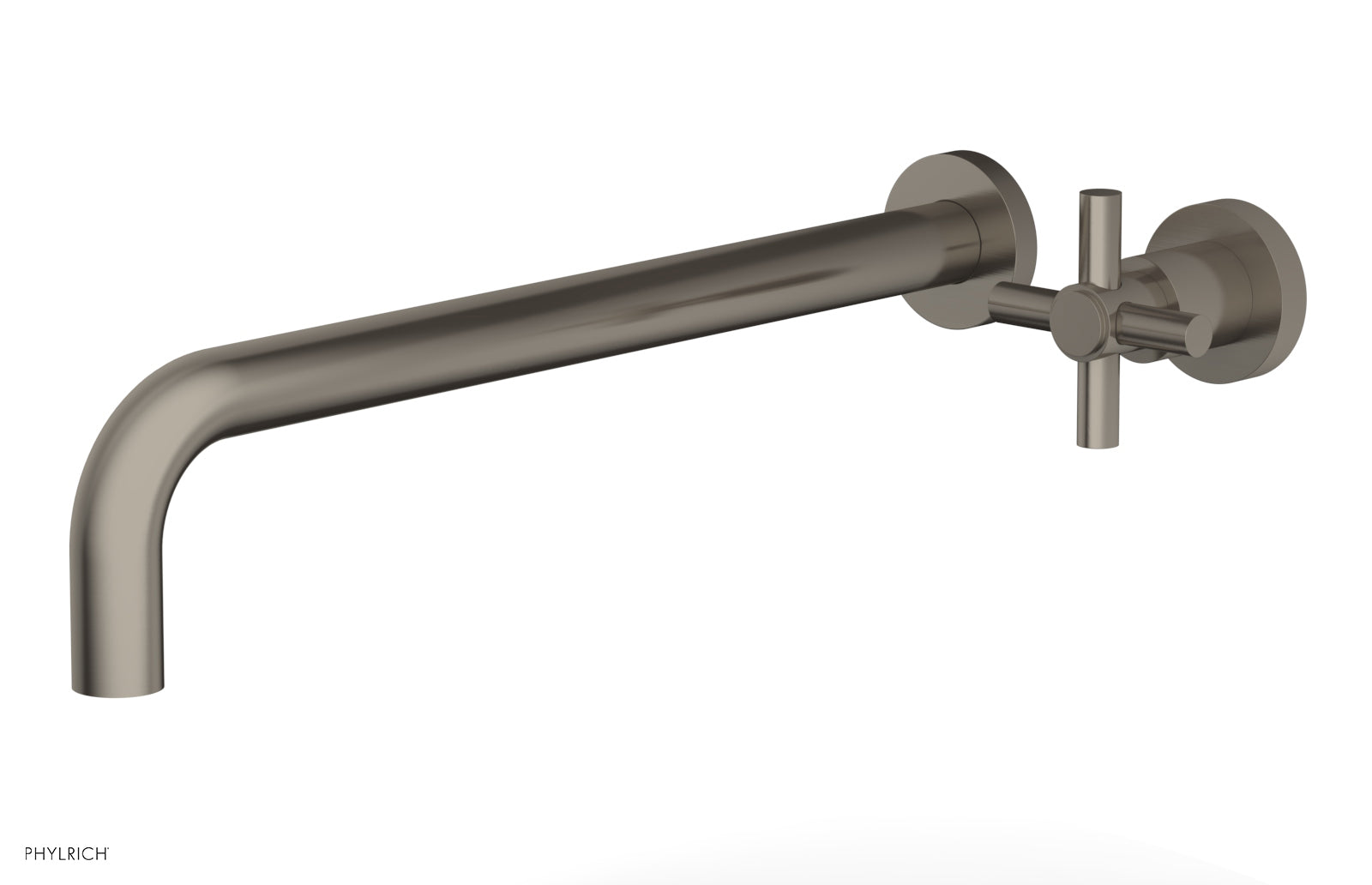 Basic 14 Single Handle Wall Mounted Lavatory Faucet Set with Cross Handle D131 18 - Perfect for Bathroom Sink, Powder Room & Guest Bath Installation