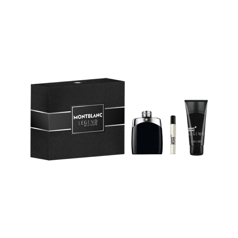 Legend 3 Piece Eau De Toilette Set - 100ml Perfume Spray for Men - Gift Box with Long Lasting Fragrance for Daily Wear, Date Night & Special Occasions