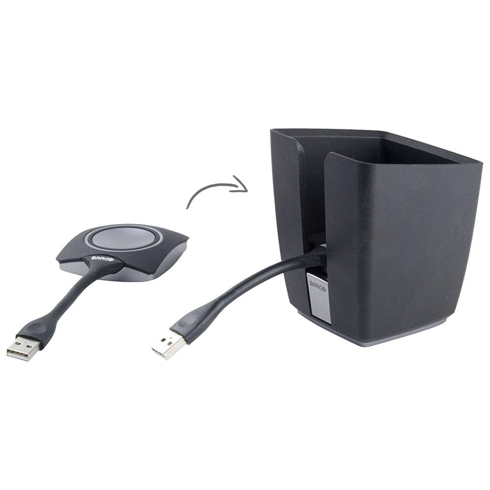 Barco ClickShare Wireless Presentation Button Holder - Model R9861006T01 | Compatible with ClickShare Conference Systems | Perfect for Office Meetings & Classroom Presentations