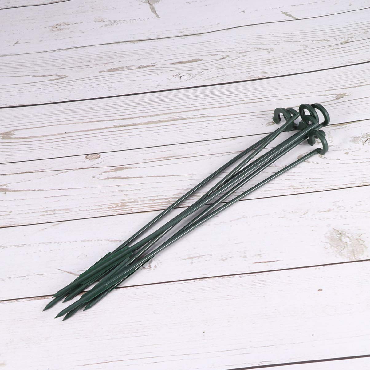 6-Pack Cabilock Garden Plant Support Stakes - Sturdy Single Stem Support Rings for Gladiolus, Iris, Dahlia, Amaryllis & Peony Flowers | Perfect for Outdoor Gardening, Flower Beds & Backyard Landscaping