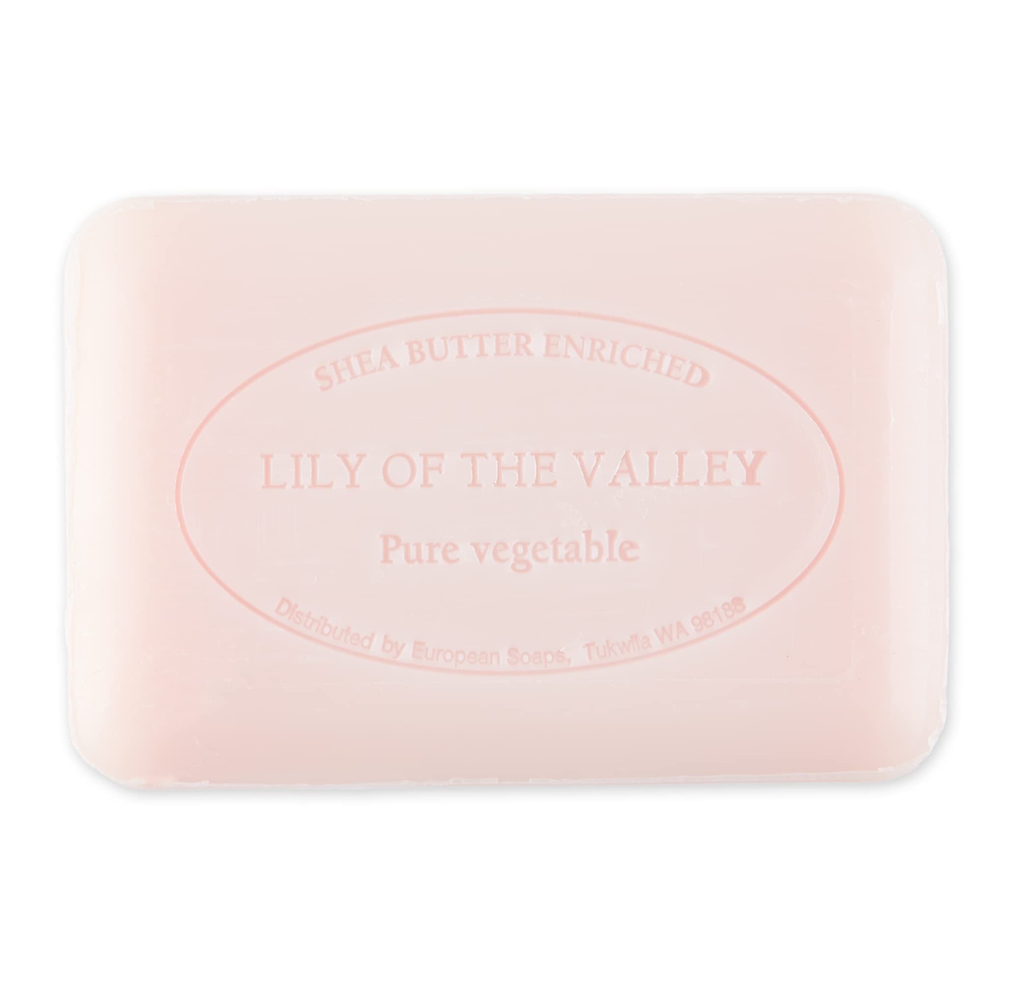 Pre de Provence Artisanal Soap Bar with Organic Shea Butter - Natural French Skincare, Quad Milled for Smooth Lather - Lily of the Valley Scented, 8.8 oz - Perfect for Daily Bathing, Spa Days & Luxury Gifts