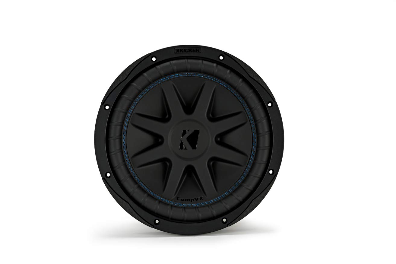 Kicker CVX104 COMPVX 10-Inch Car Subwoofer - Dual 4-Ohm Voice Coil, 600W RMS Power - Perfect for Car Audio Systems & Bass Enthusiasts