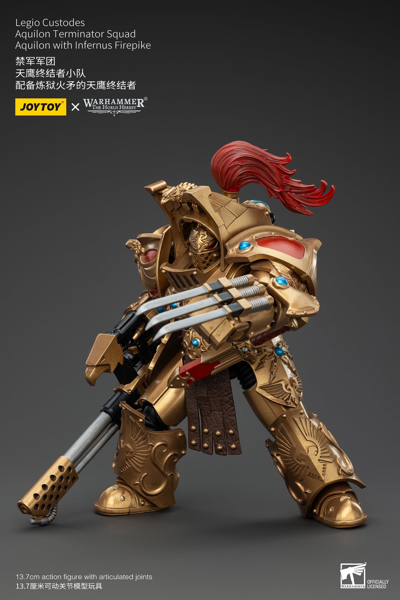 1/18 Scale JOYTOY Warhammer The Horus Heresy Action Figures - Legio Custodes Aquilon Terminator Squad & Custodian Venatari Squad | Collectible Miniatures for Tabletop Gaming and Display