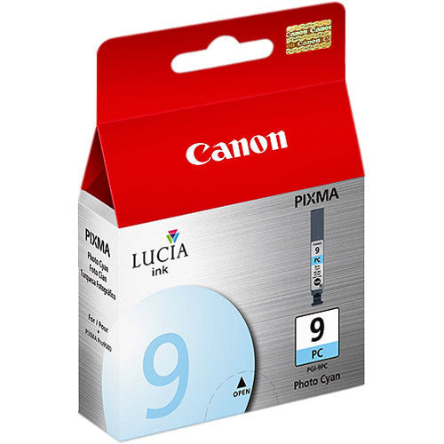 Canon LUCIA PGI 9 Photo Cyan Ink Tank - High-Quality Printer Ink for Professional Photo Printing | Perfect for Photography Studios, Graphic Design & Home Office Use