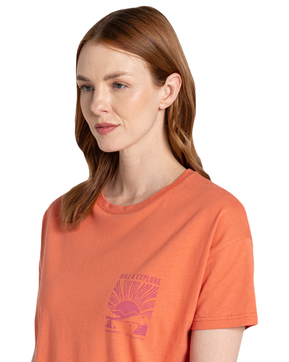 Craghoppers Women's National Trust Bistort Short Sleeve T-Shirt - Lightweight Quick-Dry Travel & Hiking Top for Outdoor Adventures