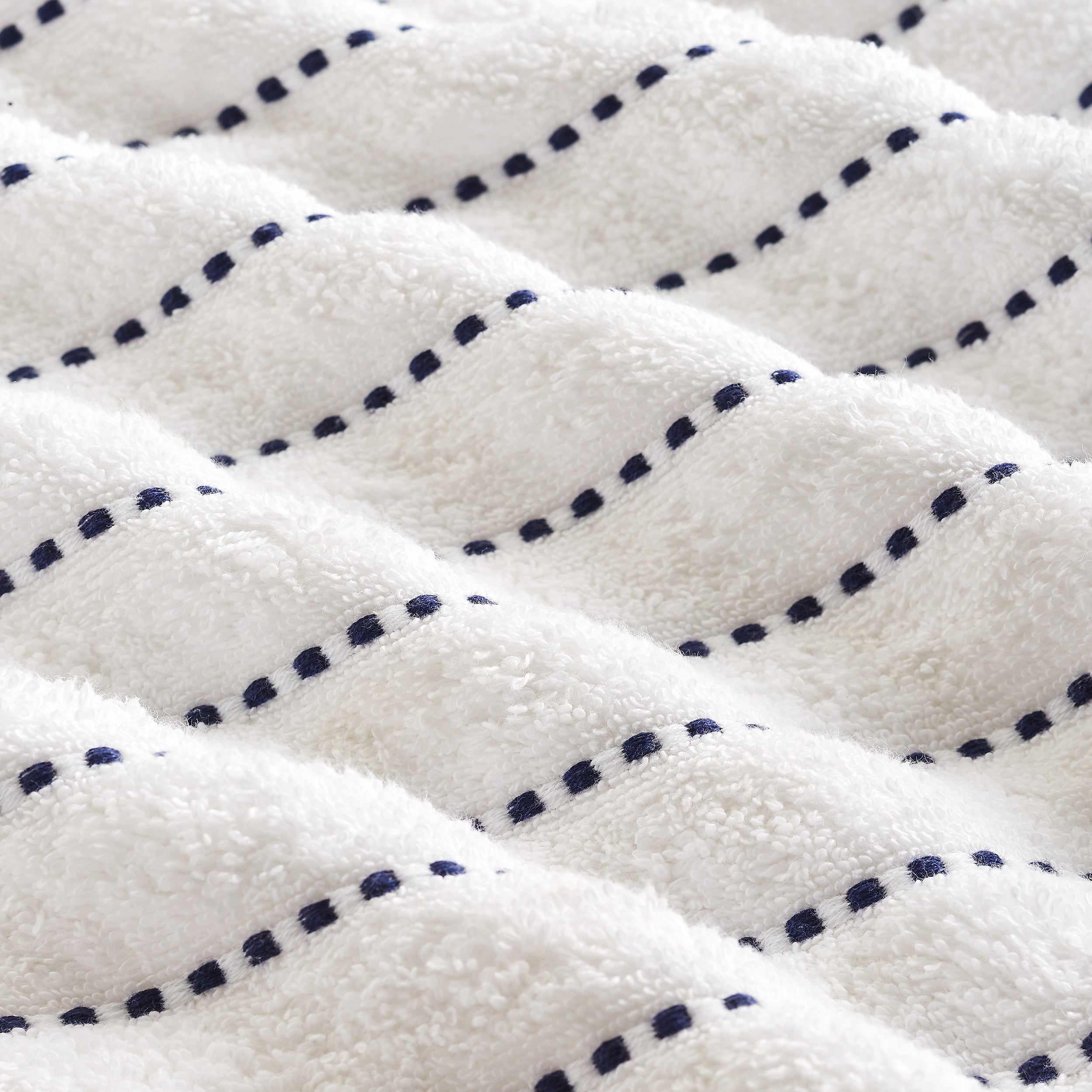 Organic Cotton Wave Plush Stripe 2-Piece Bath Sheet Towel Set - Ultra Soft & Absorbent for Spa, Bathroom & Beach Use