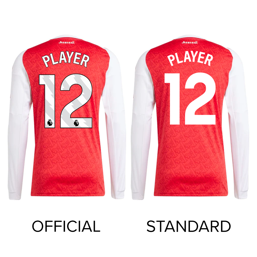 Arsenal FC 2025/26 Adult Long Sleeve Home Jersey - Official Premier League Soccer Shirt for Men - Perfect for Match Days & Fan Events