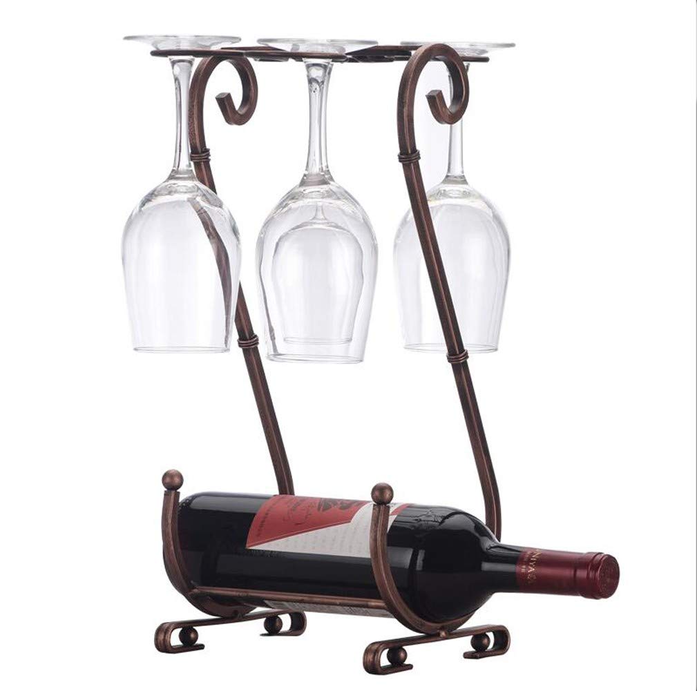 SCSS Premium Wine Rack - Decorative Red Wine Glass Holder & Upside Down Goblet Display Stand for Home Bar, Kitchen, or Dining Room | Elegant Wine Storage Solution for Parties & Entertaining