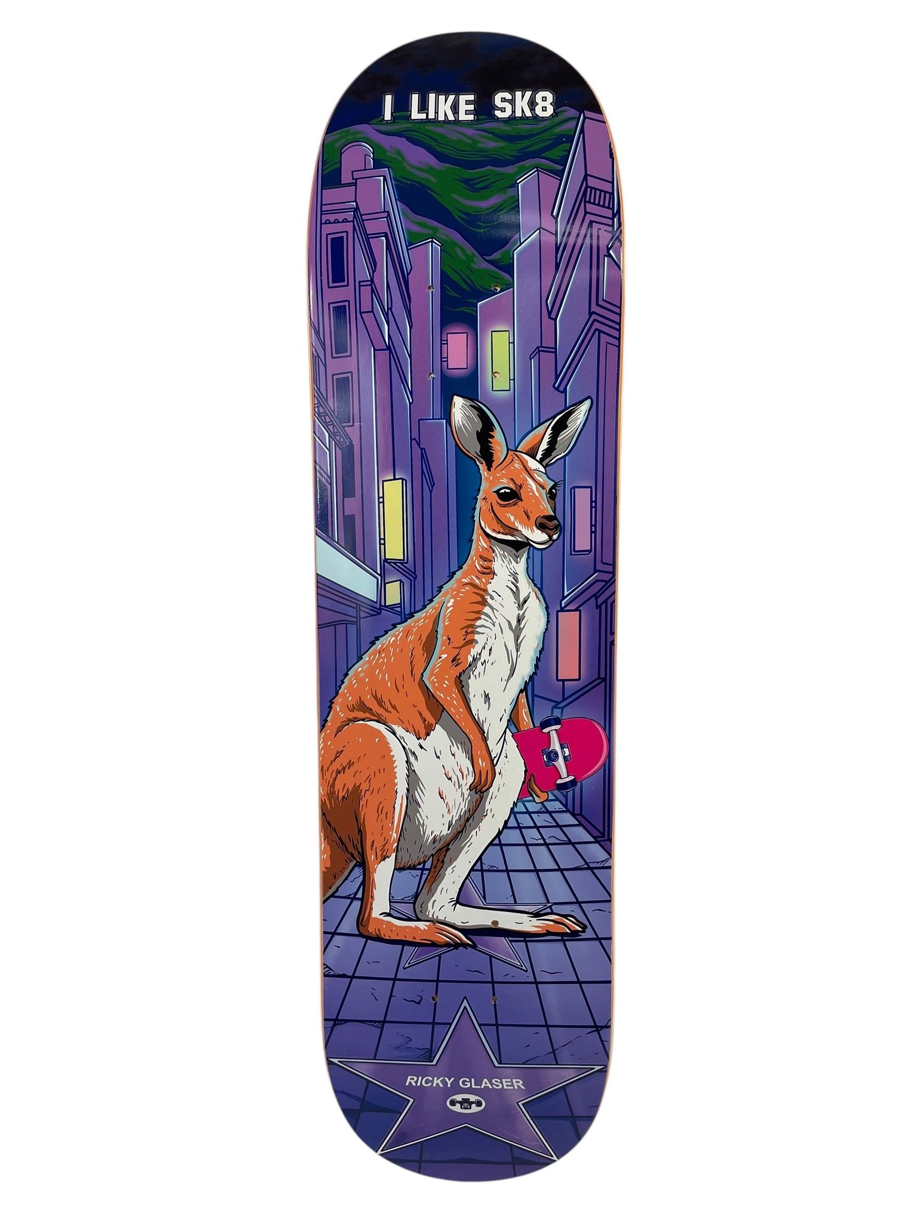 Ricky Glaser I LIKE SK8 Skateboard Deck - Multiple Sizes Available for Street & Park Skateboarding | High-Quality Skateboard for Beginners & Pros