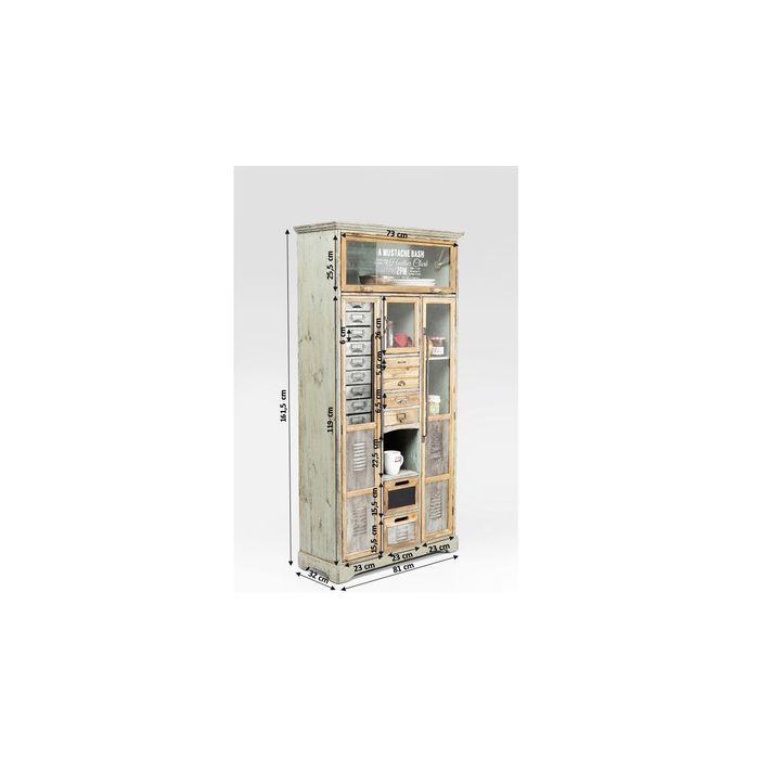 Professional Barber Shop Cabinet with Mirror and Storage - Heavy Duty Salon Organizer for Hair Styling Tools & Accessories - Perfect for Home Barbershops, Salons, and Grooming Stations