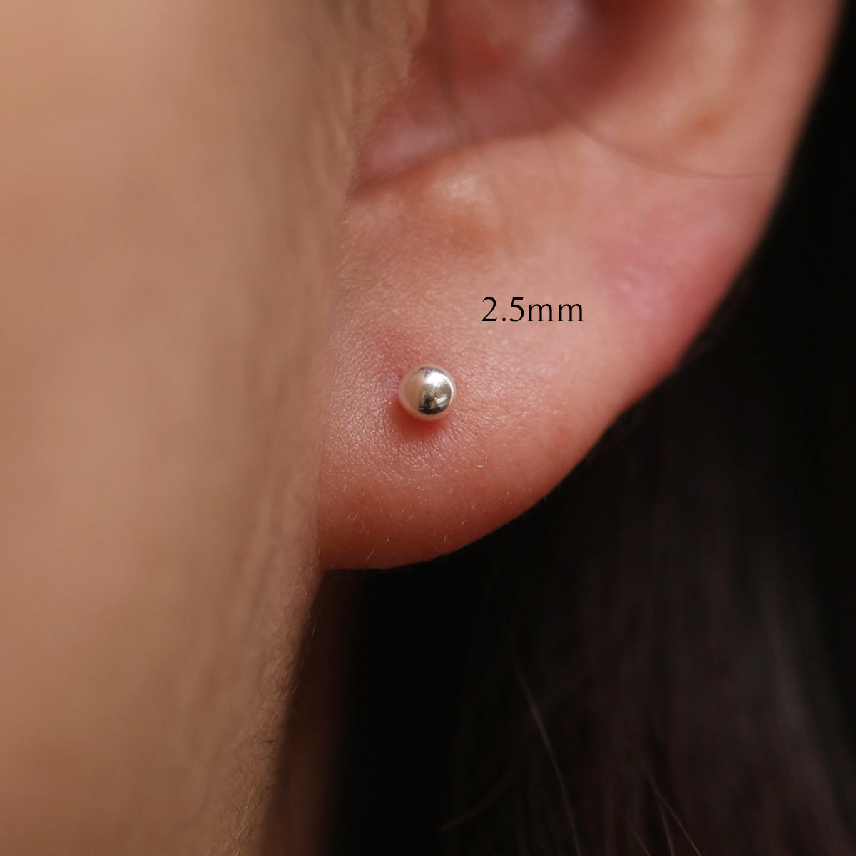 Simple Ball Stud Earrings for Women - Minimalist Gold & Silver Hoop Earrings for Everyday Wear | Perfect for Casual, Office & Party Outfits