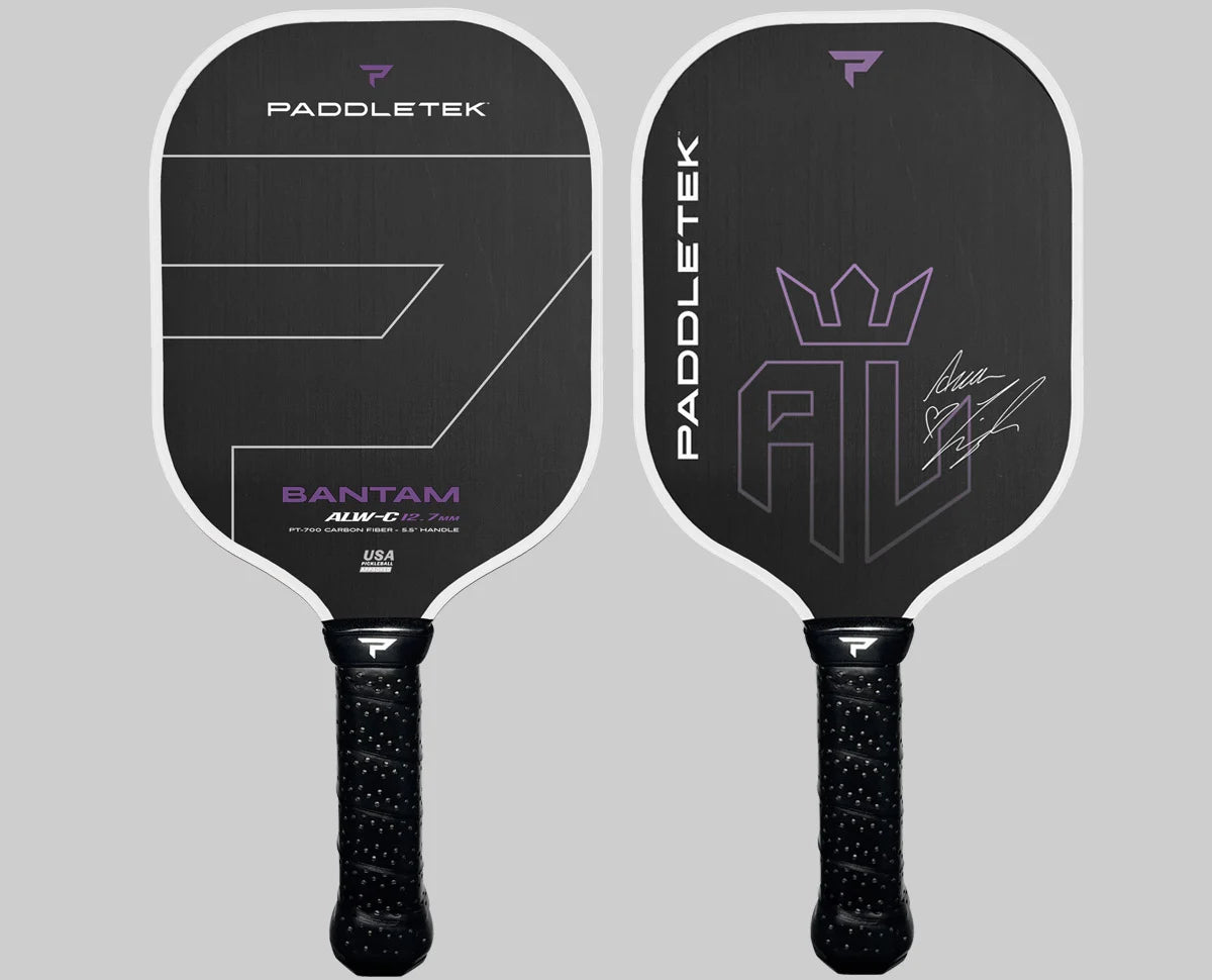 Paddletek BANTAM ALW C 12.7 Pickleball Paddle - Lightweight Carbon Fiber Paddle for Competitive Play & Recreational Pickleball Games